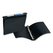 Avery® Hanging Storage Flexible Non-View Binder with Round Rings, 3 Rings, 1" Capacity, 11 x 8.5, Black Item: AVE14801
