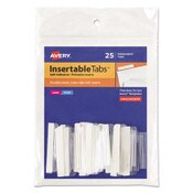 Avery® Insertable Index Tabs with Printable Inserts, 1/5-Cut, Clear, 1.5" Wide, 25/Pack Item: AVE16230