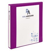 Avery® Durable View Binder with DuraHinge and Slant Rings, 3 Rings, 1" Capacity, 11 x 8.5, Purple Item: AVE17294