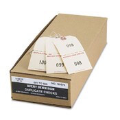 Avery® Duplicate Auto Park Tags, 1-500, 4.75 x 2.38, Manila, 500/Box Item: AVE18670