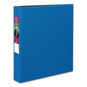 Avery® Durable Non-View Binder with DuraHinge and Slant Rings, 3 Rings, 1.5" Capacity, 11 x 8.5, Blue Item: AVE27351