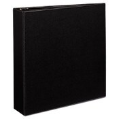 Avery® Durable Non-View Binder with DuraHinge and Slant Rings, 3 Rings, 2" Capacity, 11 x 8.5, Black Item: AVE27550