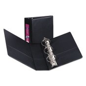Avery® Mini Size Durable Non-View Binder with Round Rings, 3 Rings, 2" Capacity, 8.5 x 5.5, Black Item: AVE27554