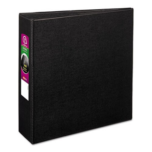 Avery® Durable Non-View Binder with DuraHinge and Slant Rings, 3 Rings, 3" Capacity, 11 x 8.5, Black Item: AVE27650