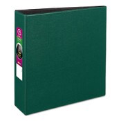 Avery® Durable Non-View Binder with DuraHinge and Slant Rings, 3 Rings, 3" Capacity, 11 x 8.5, Green Item: AVE27653
