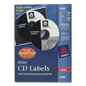 Avery® Laser CD Labels, Matte White, 100/Pack Item: AVE5698