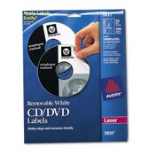 Avery® Laser CD Labels, Matte White, 50/Pack Item: AVE5931