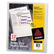 Avery® Heavy-Duty Plastic Sleeves, Letter Size, Clear, 12/Pack Item: AVE72611