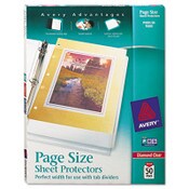 Avery® Top-Load Poly 3-Hole Punched Sheet Protectors, Letter, Diamond Clear, 50/Box Item: AVE74203