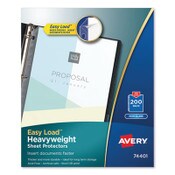 Avery® Top-Load Poly Sheet Protectors, Heavyweight, Letter, Nonglare, 200/Box Item: AVE74401