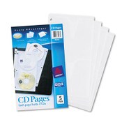 Avery® Two-Sided CD Organizer Sheets for Three-Ring Binder, 4 Disc Capacity, Clear, 5/Pack Item: AVE75263