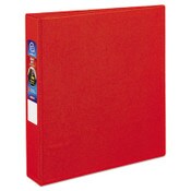 Avery® Heavy-Duty Non-View Binder with DuraHinge and One Touch EZD Rings, 3 Rings, 1.5" Capacity, 11 x 8.5, Red Item: AVE79585