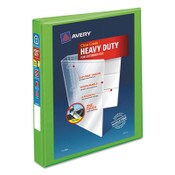 Avery® Heavy-Duty View Binder with DuraHinge and One Touch EZD Rings, 3 Rings, 1" Capacity, 11 x 8.5, Chartreuse Item: AVE79770