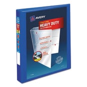 Avery® Heavy-Duty View Binder with DuraHinge and One Touch EZD Rings, 3 Rings, 1" Capacity, 11 x 8.5, Pacific Blue Item: AVE79772