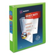 Avery® Heavy-Duty View Binder with DuraHinge and One Touch EZD Rings, 3 Rings, 1.5" Capacity, 11 x 8.5, Chartreuse Item: AVE79773