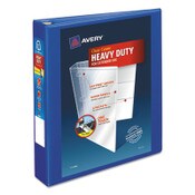 Avery® Heavy-Duty View Binder with DuraHinge and One Touch EZD Rings, 3 Rings, 1.5" Capacity, 11 x 8.5, Pacific Blue Item: AVE79775