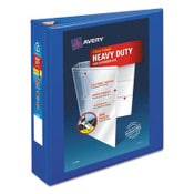 Avery® Heavy-Duty View Binder with DuraHinge and One Touch EZD Rings, 3 Rings, 2" Capacity, 11 x 8.5, Pacific Blue Item: AVE79778