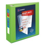 Avery® Heavy-Duty View Binder with DuraHinge and Locking One Touch EZD Rings, 3 Rings, 3" Capacity, 11 x 8.5, Chartreuse Item: AVE79779