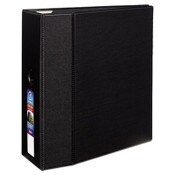 Avery® Heavy-Duty Non-View Binder with DuraHinge, Locking One Touch EZD Rings and Thumb Notch, 3 Rings, 5" Capacity, 11 x 8.5, Black Item: AVE79986