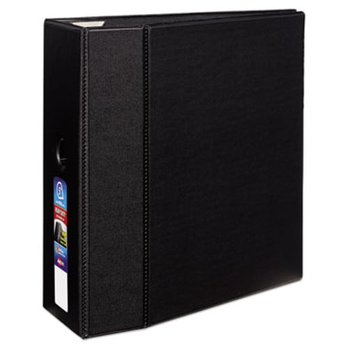 Avery® Heavy-Duty Non-View Binder with DuraHinge, Locking One Touch EZD Rings and Thumb Notch, 3 Rings, 5" Capacity, 11 x 8.5, Black Item: AVE79986
