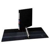Avery® Heavy-Duty Non-View Binder with DuraHinge and One Touch EZD Rings, 3 Rings, 1" Capacity, 11 x 8.5, Black Item: AVE79990