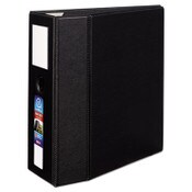 Avery® Heavy-Duty Non-View Binder, DuraHinge, Three Locking One Touch EZD Rings, Spine Label, Thumb Notch, 5" Cap, 11 x 8.5, Black Item: AVE79996