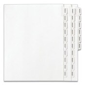 Avery® Preprinted Legal Exhibit Side Tab Index Dividers, Allstate Style, 26-Tab, Exhibit A to Exhibit Z, 11 x 8.5, White, 1 Set Item: AVE82105