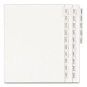 Avery® Preprinted Legal Exhibit Side Tab Index Dividers, Allstate Style, 25-Tab, Exhibit 1 to Exhibit 25, 11 x 8.5, White, 1 Set Item: AVE82106
