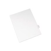 Avery® Allstate-Style Legal Side Tab Dividers, Exhibit H, Letter, White, 25/Pack Item: AVE82114