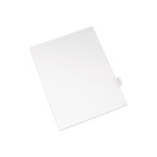 Avery® Allstate-Style Legal Side Tab Dividers, Exhibit H, Letter, White, 25/Pack Item: AVE82114