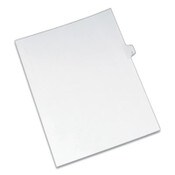 Avery® Preprinted Legal Exhibit Side Tab Index Dividers, Allstate Style, 26-Tab, J, 11 x 8.5, White, 25/Pack Item: AVE82172
