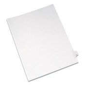 Avery® Preprinted Legal Exhibit Side Tab Index Dividers, Allstate Style, 26-Tab, X, 11 x 8.5, White, 25/Pack Item: AVE82186