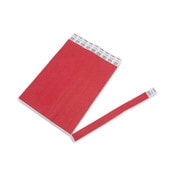Advantus Crowd Management Wristbands, Sequentially Numbered, 10" x 0.75", Red, 100/Pack Item: AVT75441