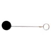 Advantus Heavy-Duty Retractable ID Card Reel, 18.5" Extension, Black/Chrome, 6/Pack Item: AVT75545