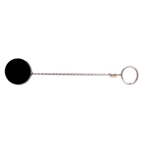 Advantus Heavy-Duty Retractable ID Card Reel, 18.5" Extension, Black/Chrome, 6/Pack Item: AVT75545