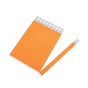 Advantus Crowd Management Wristbands, Sequentially Numbered, 9.75" x 0.75", Neon Orange, 500/Pack Item: AVT91120