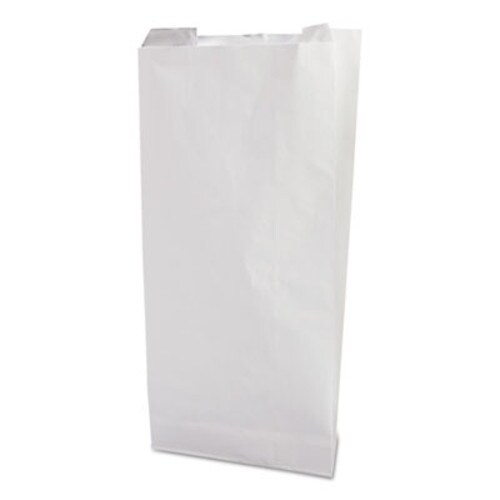 Bagcraft Grease-Resistant Single-Serve Bags, 6" x 0.75" x 6.5", White, 2,000/Carton Item: BGC300405