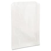 Bagcraft Grease-Resistant Single-Serve Bags, 6.5" x 1" x 8", White, 2,000/Carton Item: BGC300422
