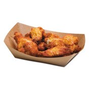 Bagcraft EcoCraft Food Trays, 2 lb Capacity, 6.5 x 1.63 x 1.63, Natural, Paper, 1,000/Carton Item: BGC300697