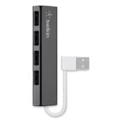 Belkin® Ultra-Slim Travel Hub, 4 Ports, Nightshade/White Item: BLKF4U042BT