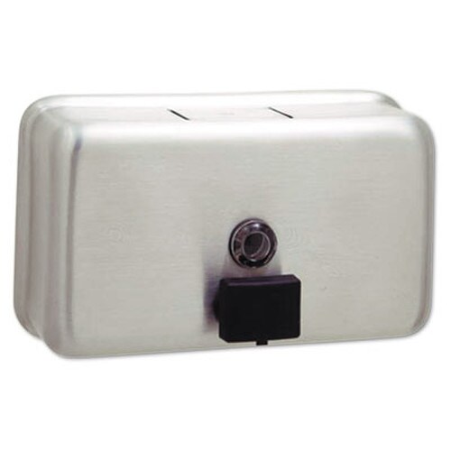 Bobrick ClassicSeries Surface-Mounted Liquid Soap Dispenser, 40 oz, 8.13 x 2.75 x 4.75, Stainless Steel Item: BOB2112