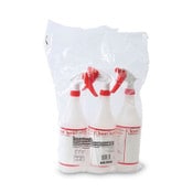Boardwalk® Trigger Spray Bottle, 32 oz, Clear/Red, HDPE, 3/Pack Item: BWK03010