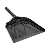 Boardwalk® Metal Dust Pan, 12 x 14, 5" Handle, 20-Gauge Steel, Black Item: BWK04212EA