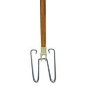 Boardwalk® Wedge Dust Mop Head Frame/Lacquered Wood Handle, 0.94" dia x 48" Length, Natural Item: BWK1492