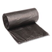 Boardwalk® Low-Density Waste Can Liners, 10 gal, 0.35 mil, 24" x 23", Black, Perforated Roll, 50 Bags/Roll, 10 Rolls/Carton Item: BWK2423L