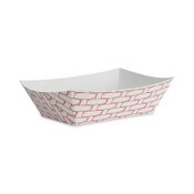 Boardwalk® Paper Food Baskets, 3 lb Capacity, Red/White, 500/Carton Item: BWK30LAG300
