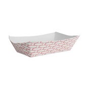 Boardwalk® Paper Food Baskets, 5 lb Capacity, Red/White, 500/Carton Item: BWK30LAG500