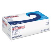 Boardwalk® General-Purpose Latex Gloves, Powder-Free, 4.4 mil, Large, Natural, 100/Box Item: BWK345LBX