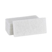 Boardwalk® Light Duty Scour Pad, 4.63 x 10, White, 20/Carton Item: BWK401