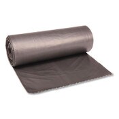 Boardwalk® Low-Density Waste Can Liners, 45 gal, 0.95 mil, 40" x 46", Gray, Perforated Roll, 25 Bags/Roll, 4 Rolls/Carton Item: BWK4046SH